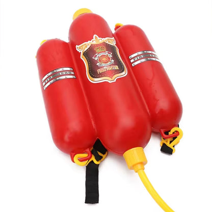 Wasserpistole groß Feuerwehrmann-Rucksack